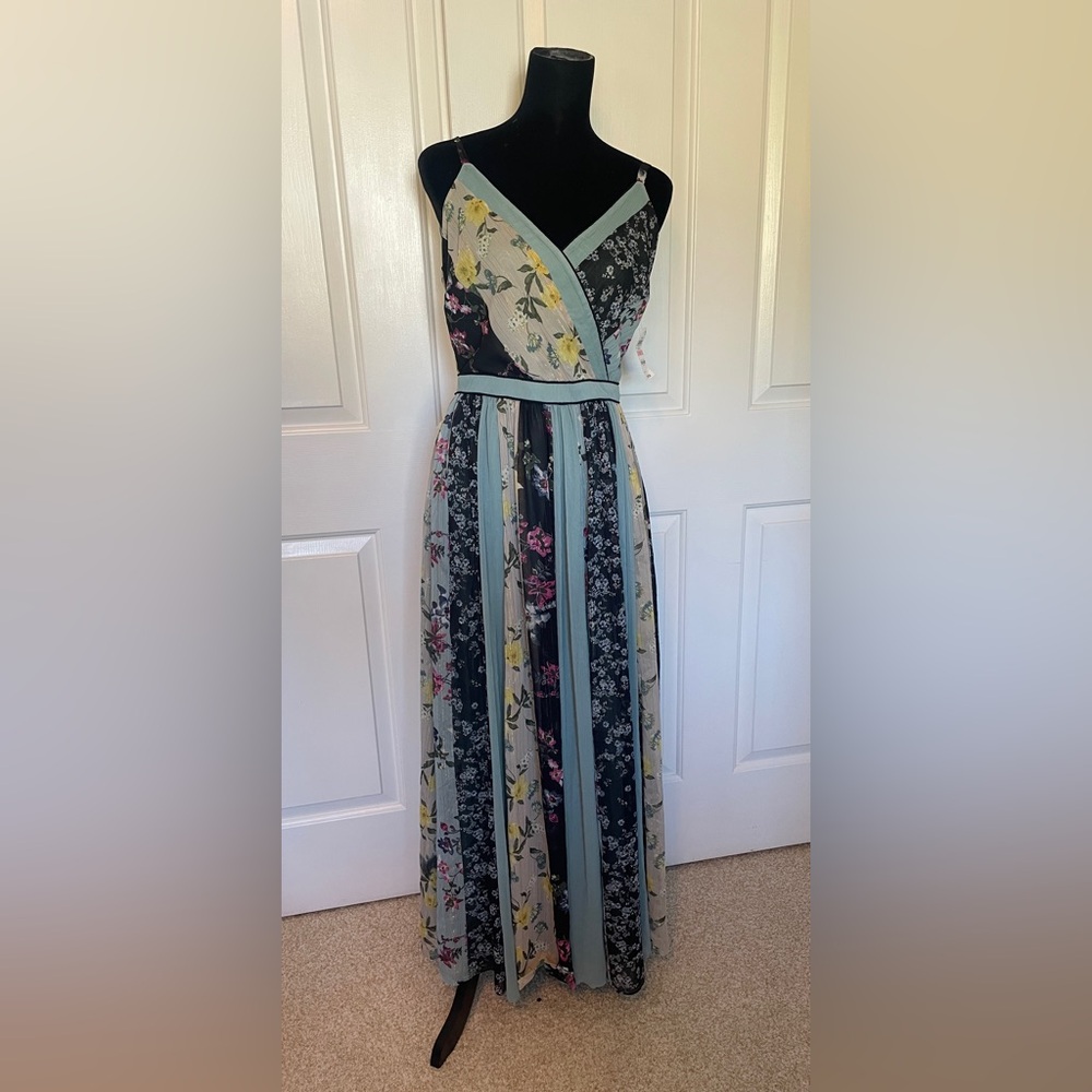 INC International Concepts Floral Maxi Dress - Black, Blue, Pink